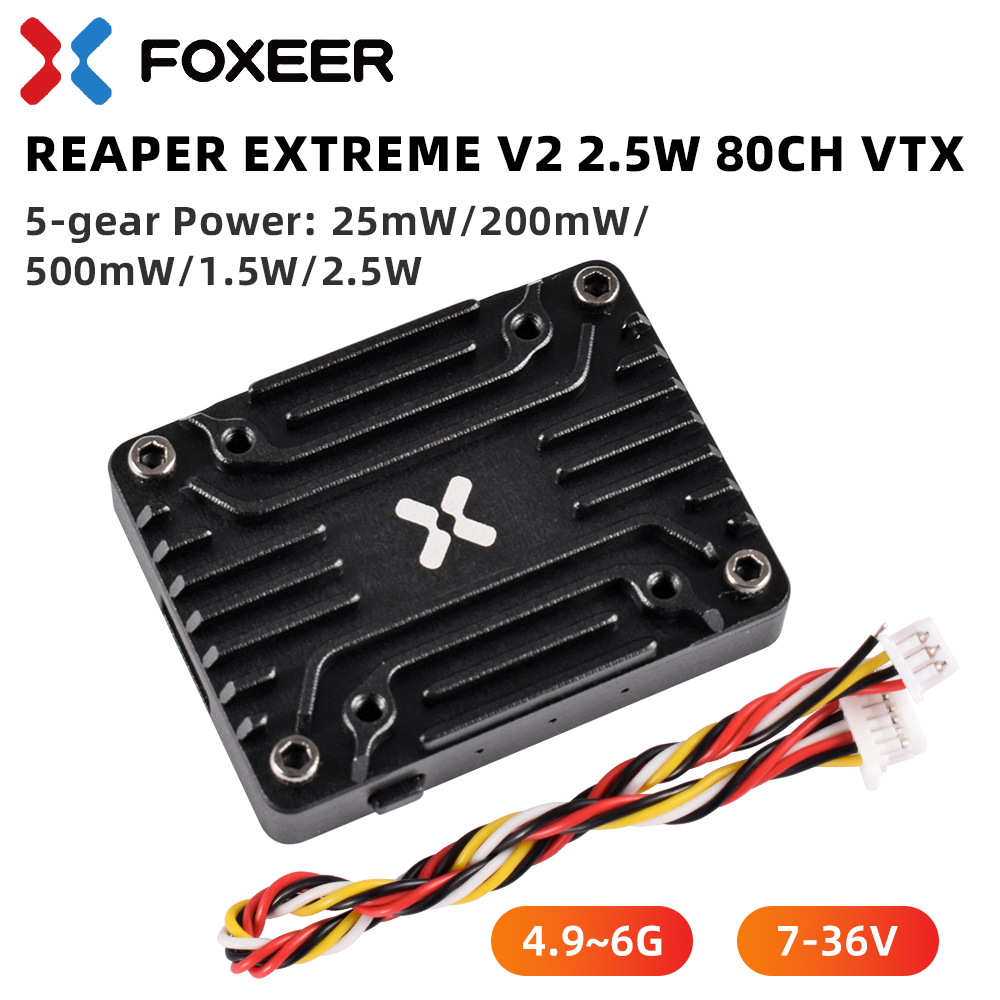 (super discount) Foxeer 4.9-6G - Foxeer Reaper Extreme 2.5W Vtx 评论和价格